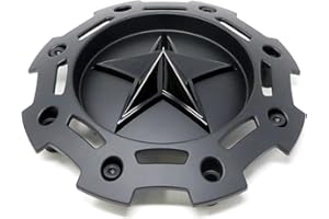 XD SERIES KMC 811 Rockstar 2 Matte Black w Black Star Center Cap SC-198 SC-190