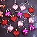 Aneco 36 Pack Valentine's Heart Baubles Heart Shaped Ornaments for Valentine's Day Decoration or Home Decor, 3 Styles…
