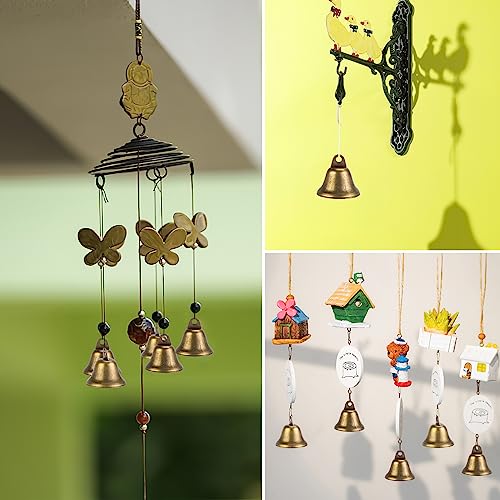 VGOODALL 50PCS Vintage Jingle Bells, Bronze Bells for Craft Brass Craft Bells 1.7\