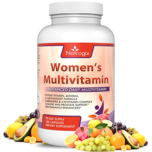 Natrogix Women's Multivitamin 180 CT, Daily Multivitamin for Women - Vitamin A B C D E, Folic Acid, Biotin, Calcium, Magnesium, Zinc, Mineral&Antioxidant, Support Immune&Energy,Anti-Aging, Made in USA