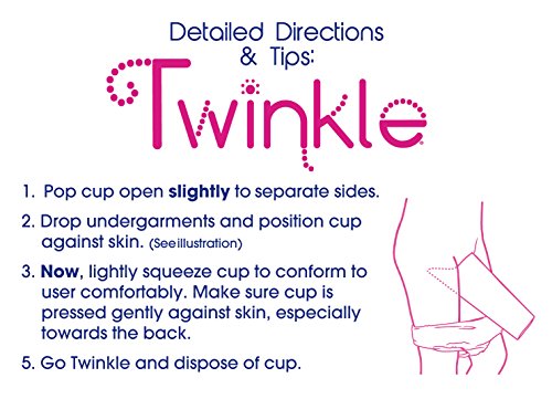 Twinkle Cup - The First Disposable Powder Room That Provides Females Freedom Like Never Before! (Twelve (12) Pack)