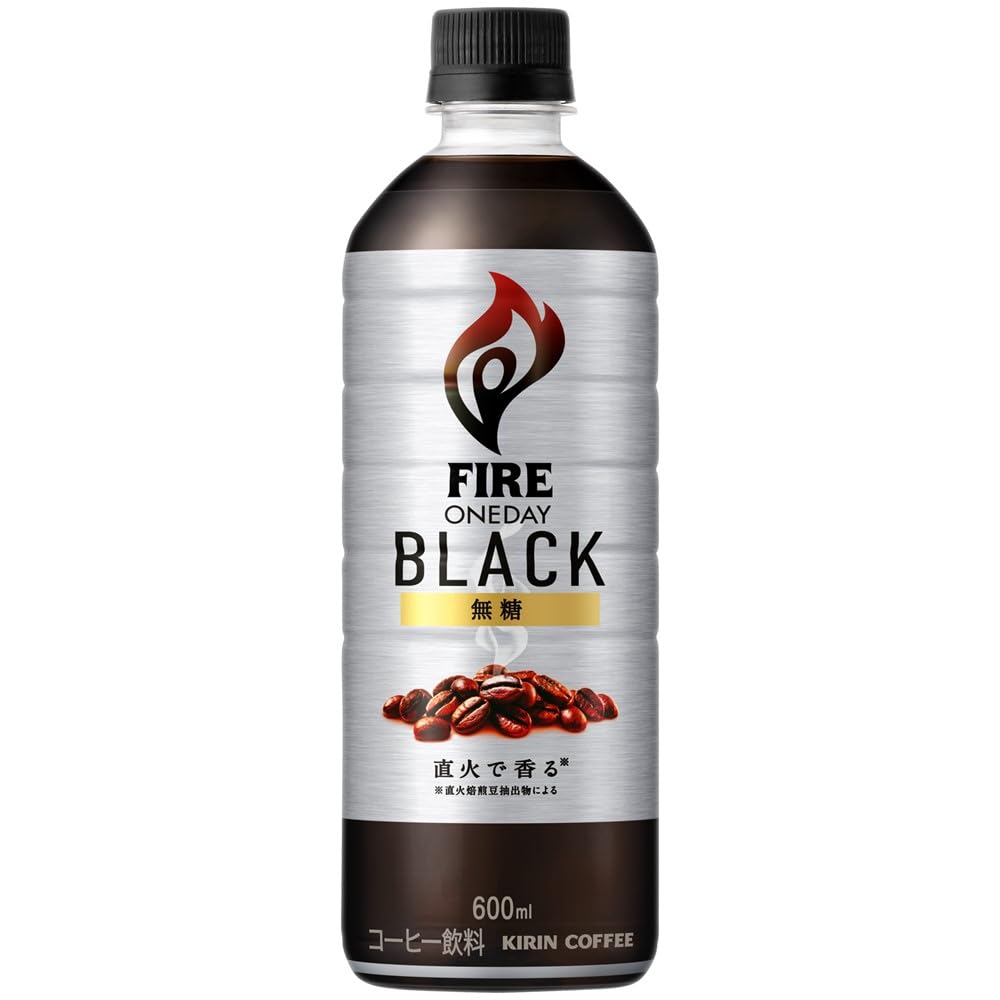 Fire(ファイア) キリン ワンデイ ブラック コーヒー 無糖 600ml 24本 ペットボトル の商品画像
