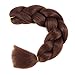 Alissa Jumbo Braiding Hair Extensions High Temperature Kanekalon Synthetic Braiding Twist Hair Multiple Tone Colored Jumbo Braiding Hair (24'',33#)