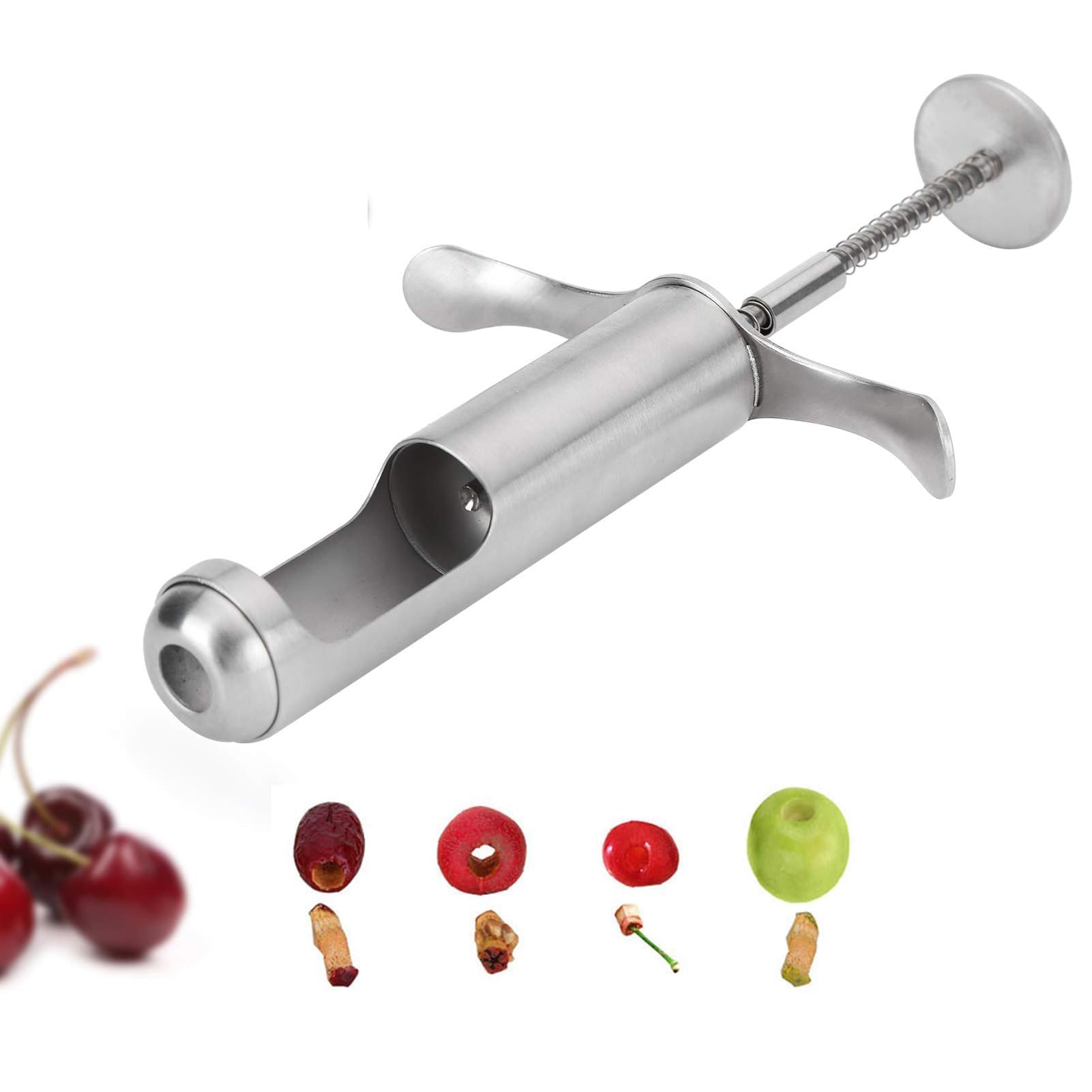 Photo 1 of Red Dates Hawthorn Seeds Removing Tool, Reusable Grapes Seeds Removing Tool Stainless Steel Fruit Core Remover Tool for Red Dates Hawthorn Grape Kitchen Gadgets