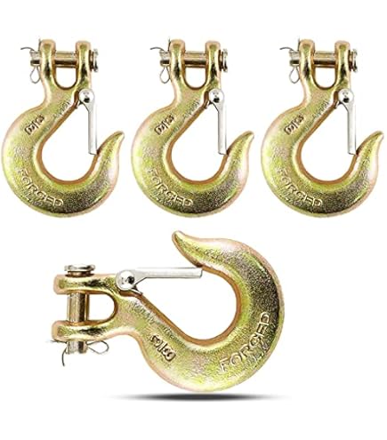 CURT 81330 Forged Steel Clevis Grab Hook - 3,150 Lbs Capacity For Towing & Safety Chains