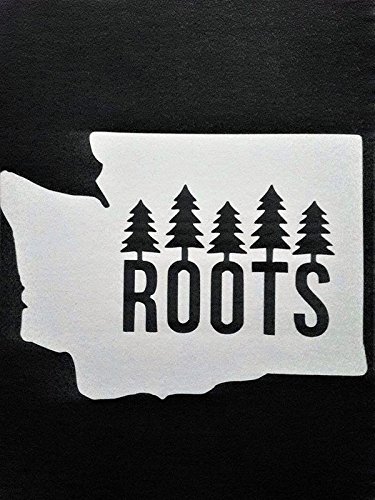 Chase Grace Studio Washington State PNW Vinyl Decal Sticker|WHITE|Cars Trucks Vans SUV Laptops Walls Glass Metal |5.5