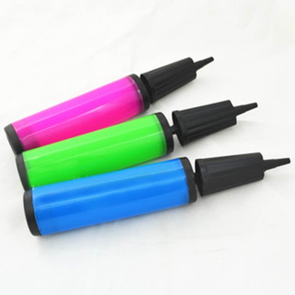 qobobo® 1 x balloon pump, balloon pump for balloons, air mattress, balloon pump, air pump, hand pump (random colour).