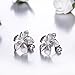 Pegaffi 925 Silver Plumeria Flower Stud Earrings CZ Hawaiian Jewelry for Girls