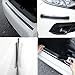 Door Entry Guards Scratch Cover Protector Paint Threshold Guard,Carbon Fiber Silver Edge car Bumper Door Guard/Rear Bumper Guard Scratch Scratch Protection Strip 100% Waterproof(width5CM long2.5M)…
