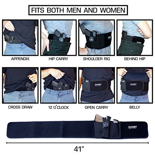Ghost Concealment Belly Band Holster for Concealed Carry IWB Gun