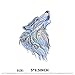 Wolf Iron On Patch Beautiful Wolf Appliques Watercolor Folk-Custom Style Heat Transfer Vinyl Sticker with Grade-A Thermal Transfer Stickers Waterproof&Washable Decal for DIY T-Shirt Jacket Dresses