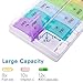 Weekly Pill Organizer - AM PM Pill Case, Extra Large Push Button Pill Box, 7 Day Medication Organizer, BPA-Free Vitamin Container, Daily Pill Case Box for Vitamins Fish Oil Supplements - Twice-a-day
