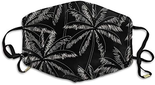 SDFDD Mouth Mask,Palm Tree Face Mask, Reuseable Polyester Face Mouth Mask Respirator Cycling Anti Dust Unisex Men Women Girls