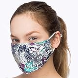 Debrief Me Air Filtration Pollution Masks (1 Mask+2 Filters) Carbon Activated N95 Anti Pollution Mask -Washable Reusable comfy Cotton (Blue-Mix1)