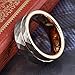 Three Keys Jewelry 6mm 8mm Hammered Facet Brushed Tungsten Wedding Ring wth Rose Gold Stripe Wedding Band
