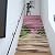 Amaonm 13pcs 7"h x39"w Creative Decorative 3D Cherry Flowers Road Self-adhesive Stair Riser Decal - Stair Stickers Decals Wallpaper for Walls Kitchen Bathroom Stair Decals Home Decorations (FS061)