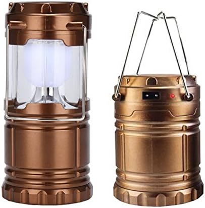 Loveprint Rechargeable Solar Ultra Bright LED Camping Lantern Water Resistant Portable Collapsible for Emergency Camping Hurricanes Hiking Hunting Outdoor, Direct Charge, AA Battery, Solar Energy