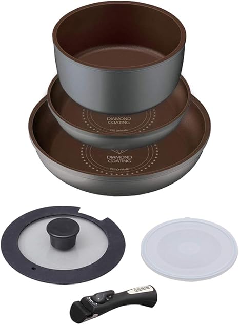 Amazon Co Jp Amazon Co Jp限定 アイリスオーヤマ フライパン 鍋 セット フライパンセット ガス火 Ih対応 6点 ダイヤモンドコート ダイヤモンドコートパン シルバー 取っ手のとれる 軽量 こびりつかずにお手入れ簡単 H Is Se6 ホーム キッチン