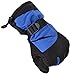 Simplicity Men's Winter Warm Ski Snowboarding Winter Gloves w/Elastic Wrist Cuffs, 3578_Blue Black