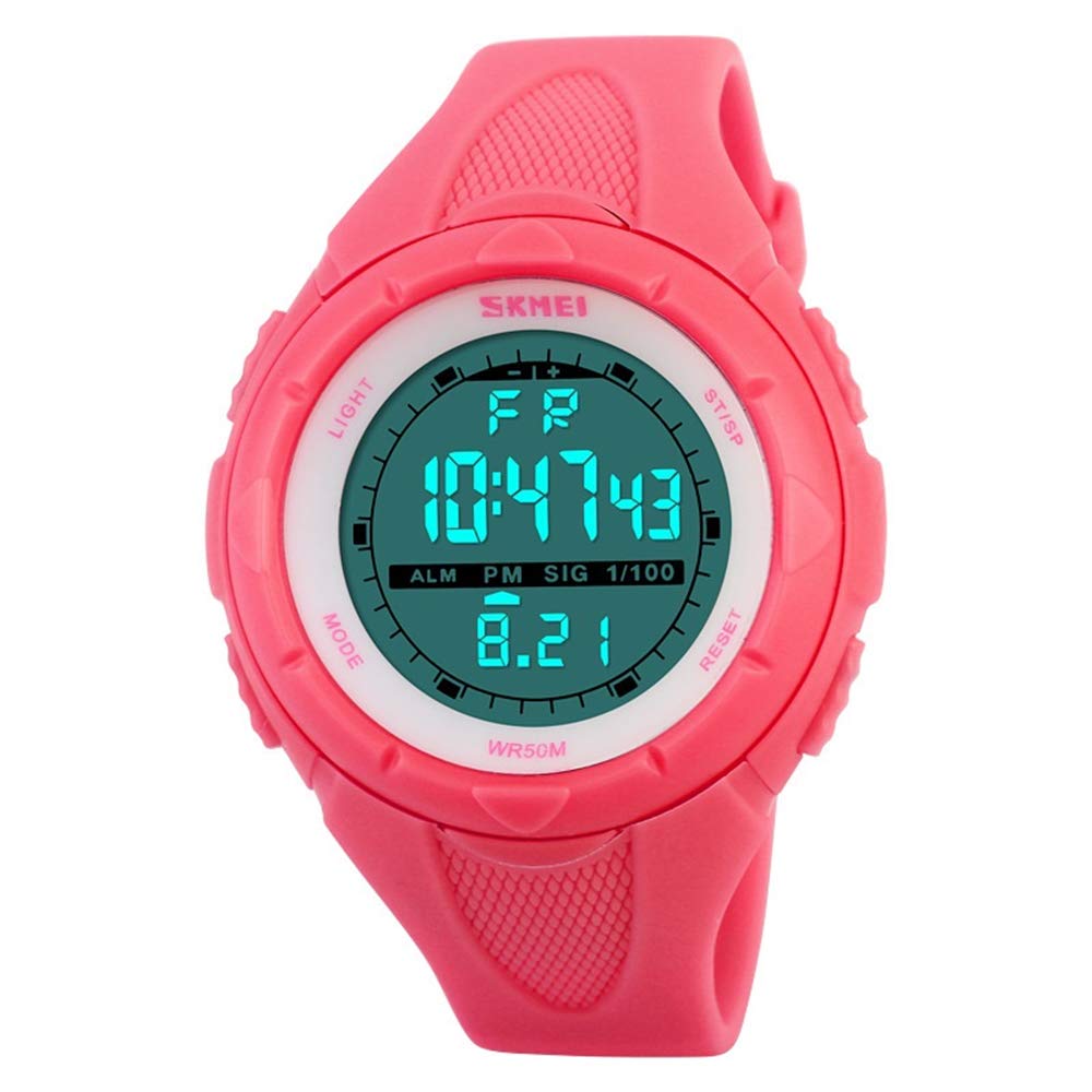 FeiWen Womens Digital Sports Watch for Girl Outdoor Multifunction LED