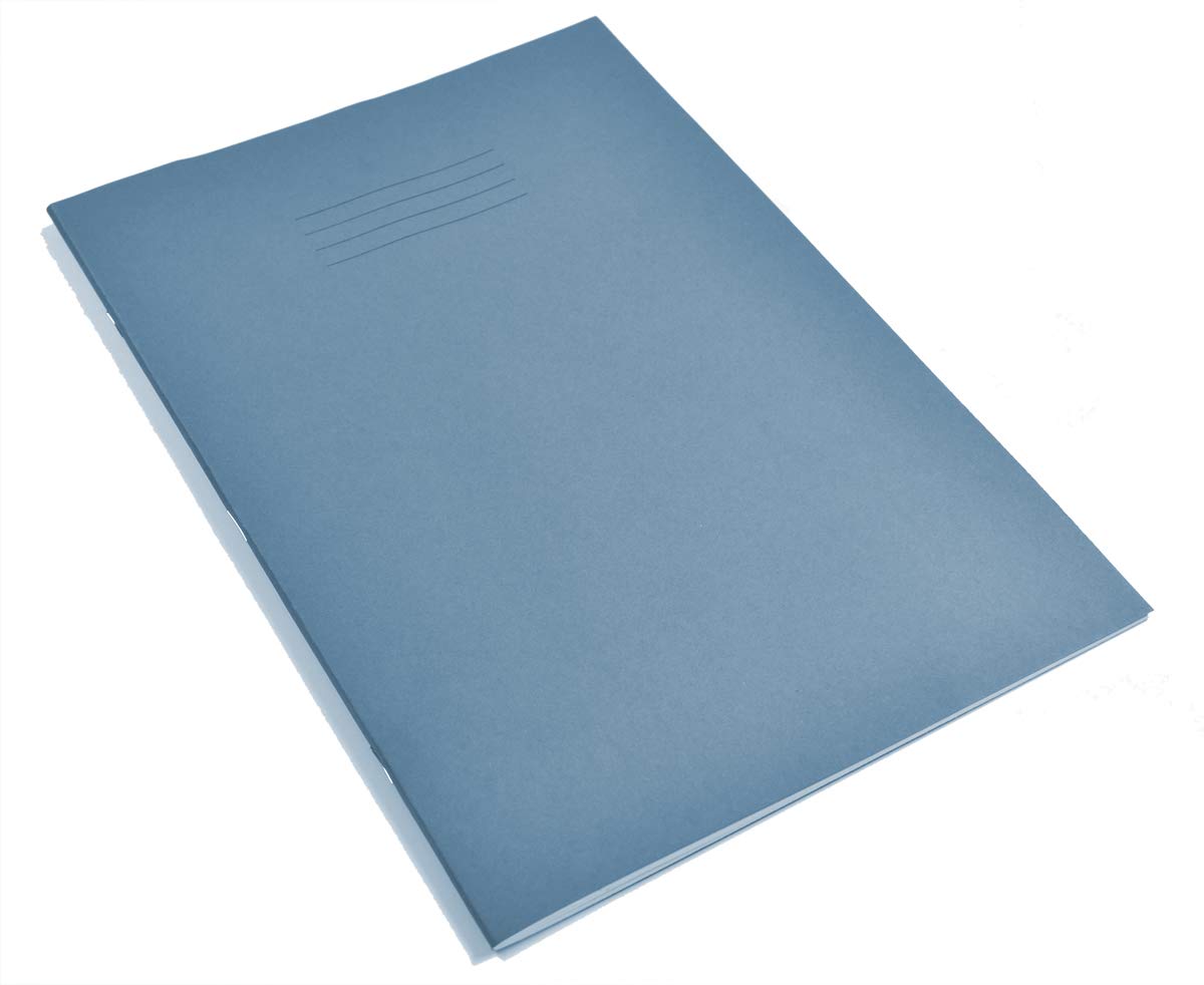 Exercise Books 64 Pages Top Half Plain Bottom Half 13mm Ruled Light Blue (EX67721-01) - A4 (210 x 300mm)