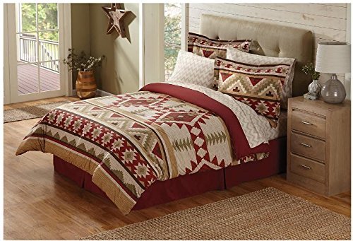 80 Off 6 Piece Tan Red Southwest Comforter Twin Set Southwestern