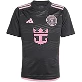 adidas Inter Miami CF Kid’s Away Jersey 23/24 (US, Alpha, X-Large, Regular, Black/Bliss Pink)