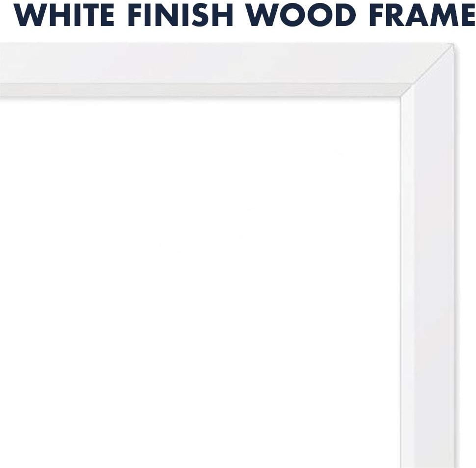 Quartet Magnetic Whiteboard, 17" x 23" Small White Board for Wall, Dry Erase Board for Kids, Perfect for Home Office & Home School Supplies, Dry Erase Marker, Magnets, White Frame (MWDW1723M-WT): Office Products