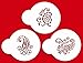 Designer Stencils Silk Paisley Cookie Stencils, Mini, Beige/Semi-Transparent
