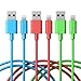 Apple Lightning Cable, Cambond 3 Pack Apple Certified Cable Stepped iPhone Cord 8 Pin Lightning to USB Charge and Sync for iPhone 8 8 Plus 7 7 Plus 6s 6s Plus 5s iPad iPod ( Blue+Peach+Green 6 ft)