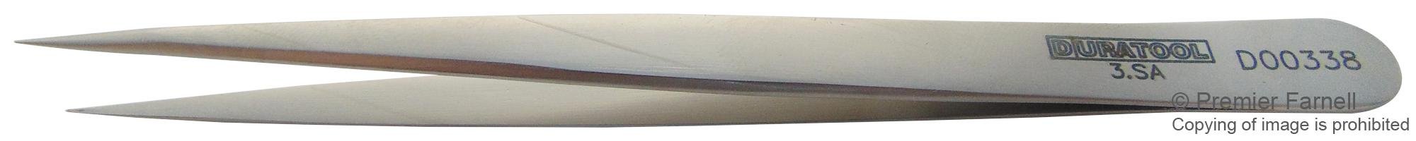 Duratool MULTICOMP PRO D00338 120mm Precision Tweezers - 3 SA Very Sharp Tips