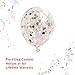 Suyisy 20 Pack Rose Gold Confetti Balloons 12