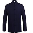 ZooBoo Chinese Tang Suit for Men Kung Fu Clothing Tops Martial Art Cotton Shirt