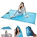 Topnuna Beach Blanket with 6 Sand Packets - Nylon Waterproof Fast Drying Lightweight Outdoor Blanket - Multipurpose for Beach Picnic Outdoor and Travel Mat with Carry Bag & Metal Pegs by