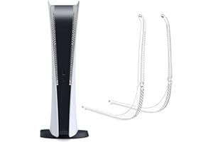 Chanvoo Dust Cover for PS5 Console Heatsink Barrier Pets Hair Anti-dust Filter Cover Compatible with Playstation 5 Disc/Digital (Clear) - Not for PS5 Slim