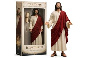 Jesus Christ Limited Collector’s Edition 1/6 Scale Figure, Jesus Christ Statue with Open Arms, Hand Painted Jesus Saint Relig