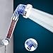 YJYdada High Turbo Pressure Shower Head Bathroom Hand Large Rainfall Water Saving Filter (Blue)