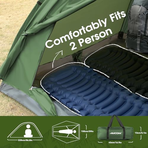 JAICOM 1-4 Person Camping Tent, Ultralight Waterproof Igloo Tents Camping Tent for 3-4 Seasons, Easy to Install, Ideal for Camping, Hiking, Beach, Climbing