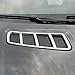 ABS Chrome Engine Roof Hood Sticker Trim For Mercedes Benz ML GL GLE GLS 2013-2017