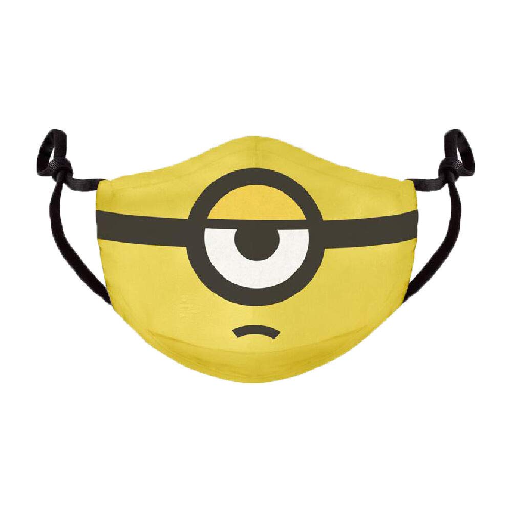Difuzed FM110528DSP Minions 2-Eyes Mask/Face Covering, Yellow