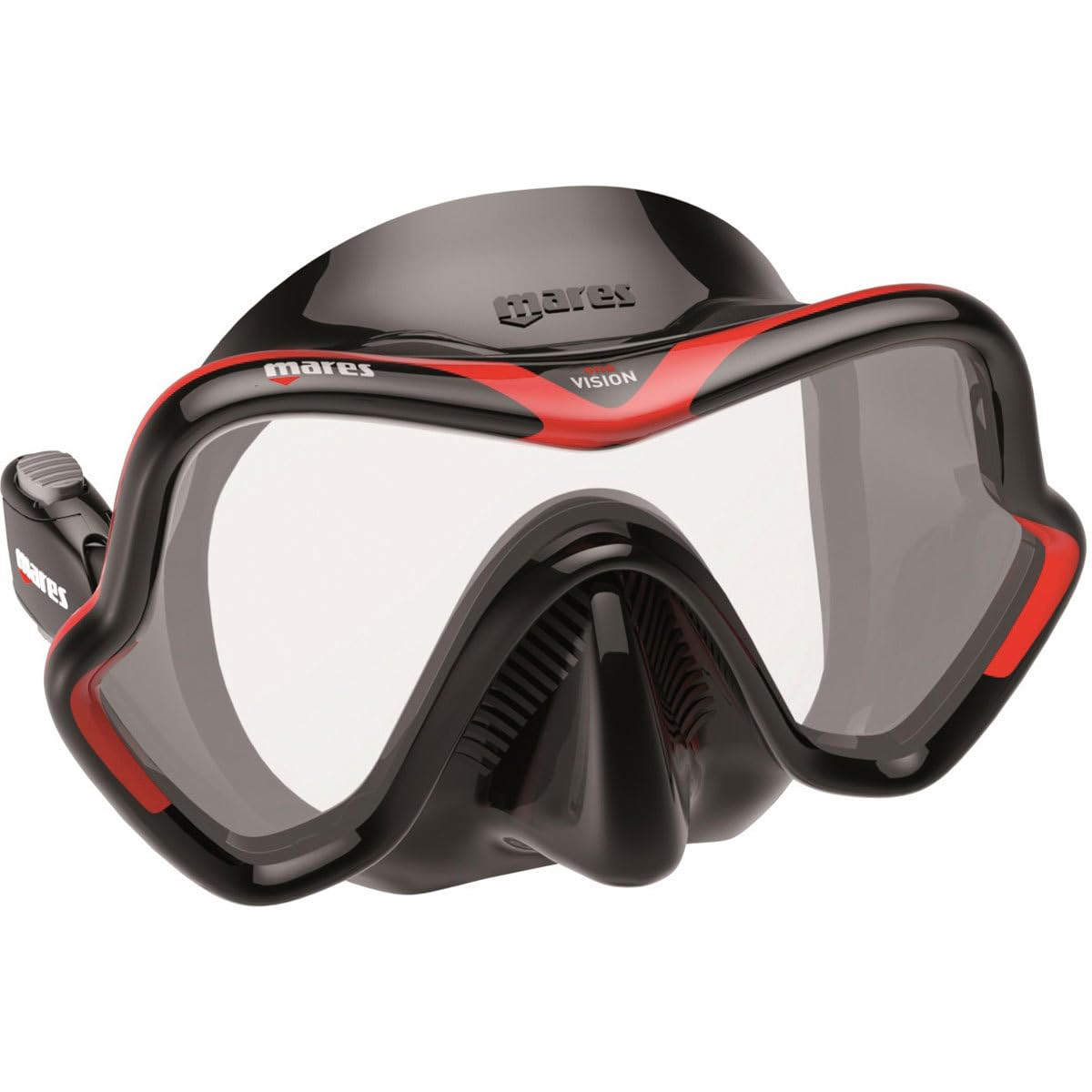 Mares Mask One Vision Diving Googles - Black/Black, Size BX BXRDKBK