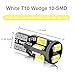 10Pcs, 194 LED Bulb, Super Bright 168 2825 W5W T10 Wedge LED Bulbs, Interior Car Led Lights Error Free for Car Interior Dome Map Door Courtesy License Plate Lights, RV Camper, 12V White