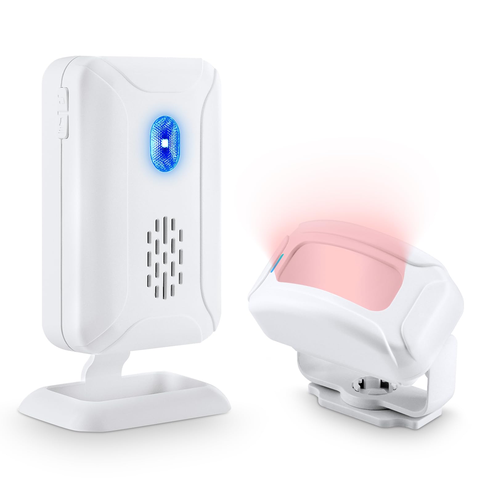 NineLeaf Infrared Wireless Passage Detector, Passage Detector, Shop Door, Shop Bell, Door Wireless Bell Motion Sensor with 32 Different Melodies for Business, Hotel, Home, Offices