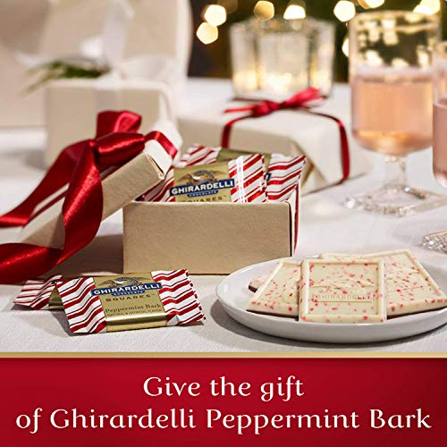 Ghirardelli Limited Edition Peppermint Bark Squares Bag, Milk Chocolate, 7.9 Ounce - Thumbnail 5