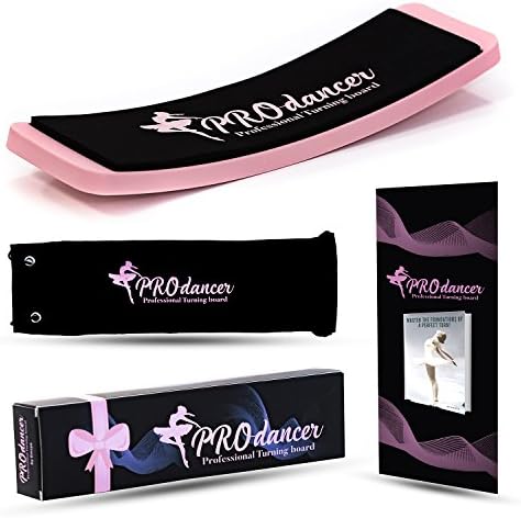 Emsya Turning board - Premium training tool to make your turns, pirouette and balance better - Gift Box, Bag & E-Book included - Turn fast with our PROdancer!