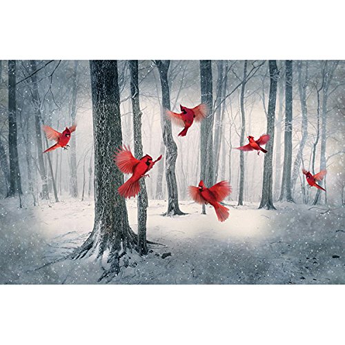 Hoffman Fabrics -Call of the wild- Cardinal- 4461-292 Fabric by the Panel