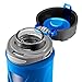 ZULU Atlas Glass Water Bottle with Silicone Sleeve, 20 oz, Blue
