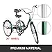 Bkisy Tricycle Adult 26” 7-Speed 3 Wheel Bikes for Adults Three Wheel Bike for Adults Adult Trike Adult Folding Tricycle Foldable Adult Tricycle 3 Wheel Bike Trike for Adults (Green)thumb 2