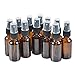 12 Pack,2oz Amber Glass Bottles with Black Fine Mist Sprayer.Refillable & Reusable.Designed for Essential Oils, Perfumes,Cleaning Products,Aromatherapy.12 Chalk Labels as gift.
