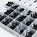 415 Pcs Push Retainer Kit, Most Popular Sizes &Applications, Free Fastener Remover For GM Ford Toyota Honda Chrysler with Plastic Storage Case (415Pcs)